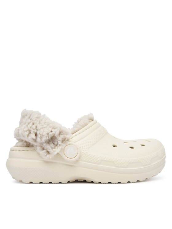 Crocs Шльопанці Crocs Classic Fleece Lined Clog K 212856 Бежевий