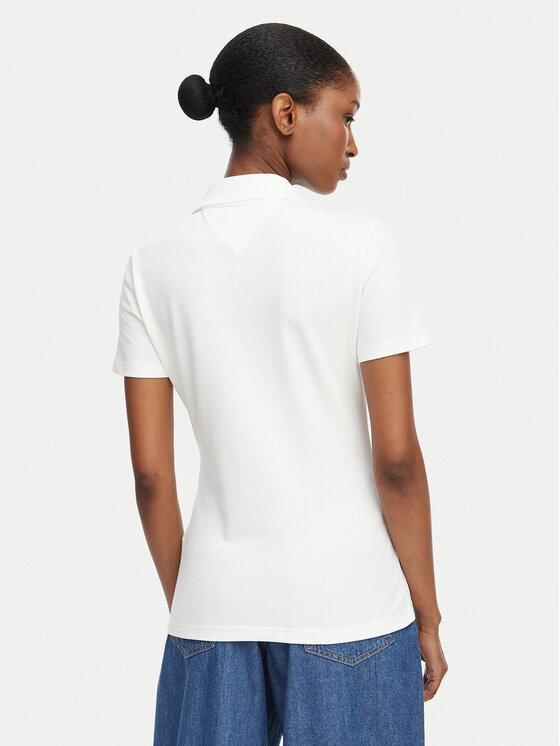 Tommy Jeans Tommy Jeans Polo DW0DW22820 Crema Regular Fit