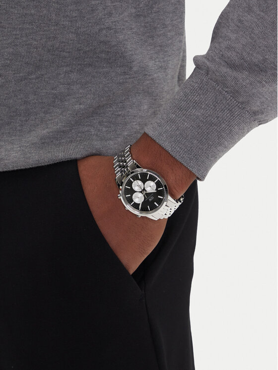 Daniel Wellington Hodinky Daniel Wellington Iconic Chronograph DW00100873 Strieborná