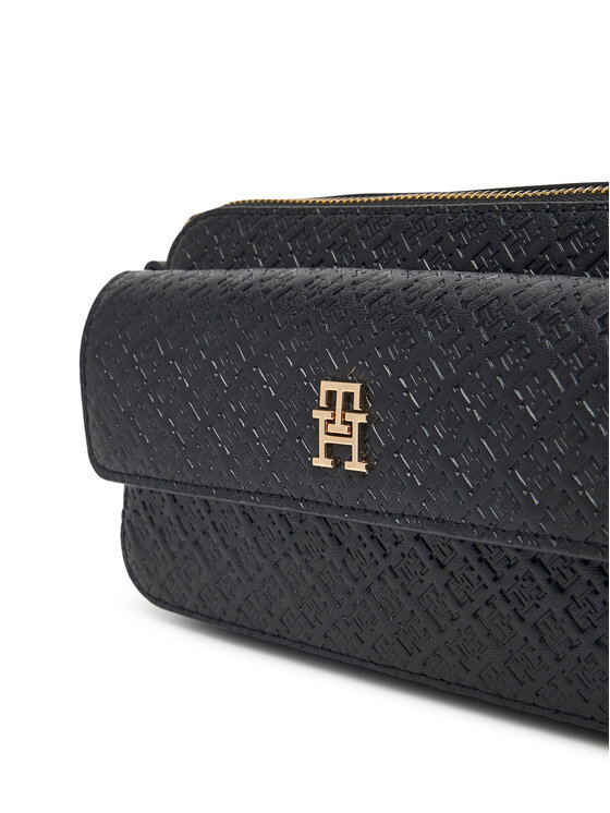 Tommy Hilfiger Geantă Tommy Hilfiger Th Icon Camera Bag Mono AW0AW18922 Negru