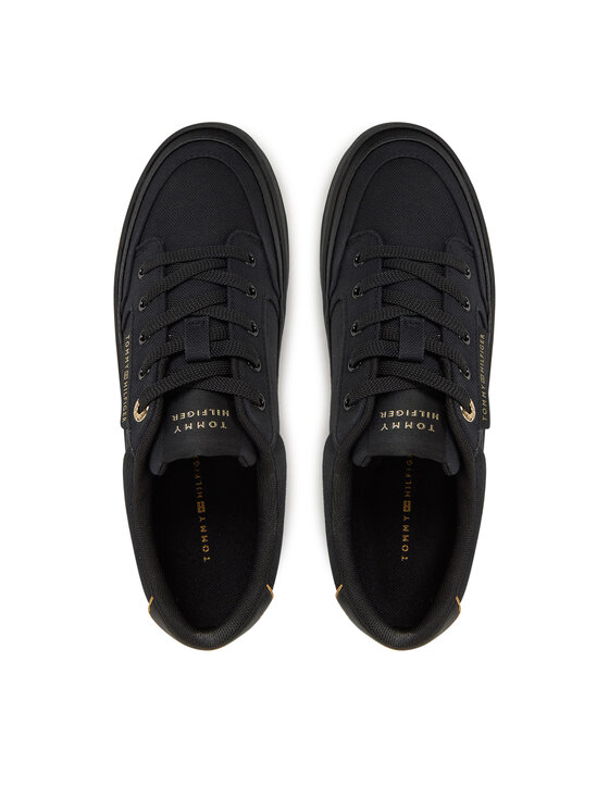 Tommy Hilfiger Сникърси Tommy Hilfiger Essential Vulc Textile Sneaker FW0FW08323 Черен