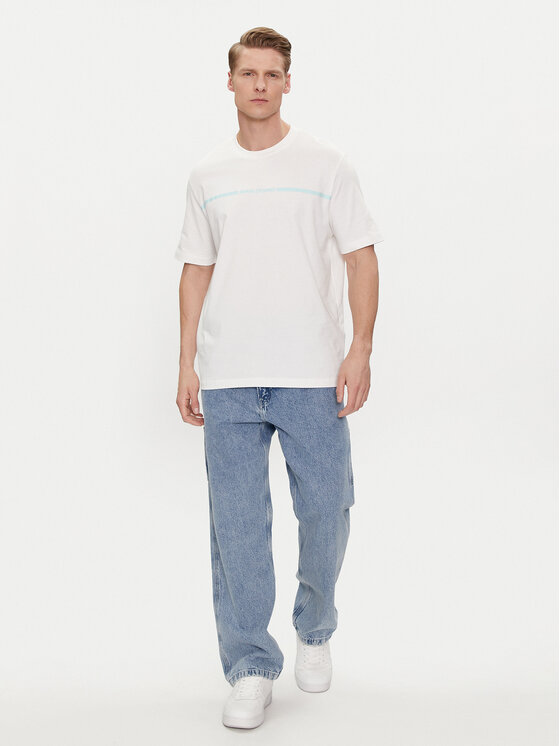 Armani Exchange Armani Exchange Majica 3DZTLG ZJ9JZ 1116 Bela Regular Fit