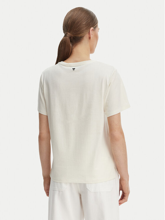 Weekend Max Mara Weekend Max Mara Camiseta Pantera 2615971032 Écru Regular Fit