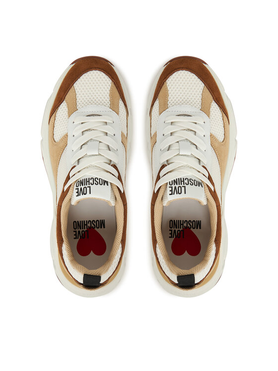 LOVE MOSCHINO Снікерcи LOVE MOSCHINO JA15246G0NIQF10B Бежевий