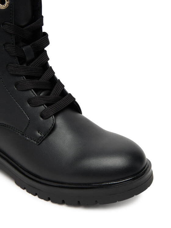 Tommy Hilfiger Ορειβατικά παπούτσια Tommy Hilfiger Lace-Up Bootie T3A5-34012-1355 D Μαύρο