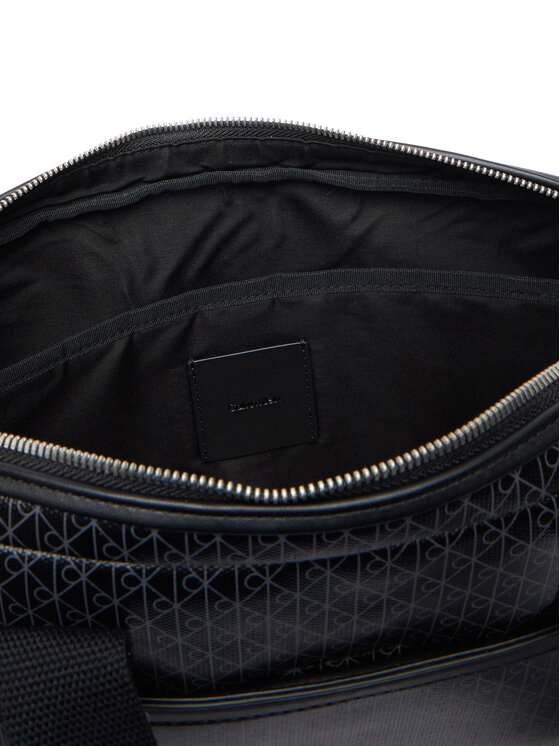 Calvin Klein Geantă pentru laptop Calvin Klein Emblem Aop Coated Commuter/Lapto LV04D3625G Negru