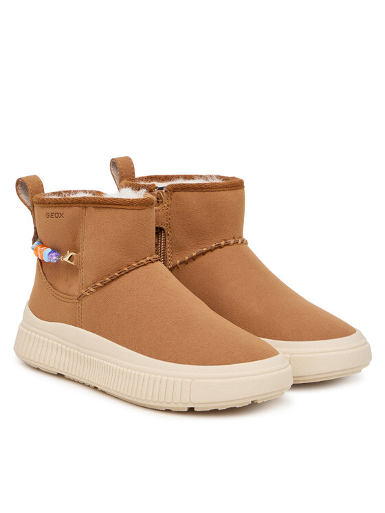Geox Čižmy Geox J Laquinny Girl J66M3E 000AU C6627 M Hnedá