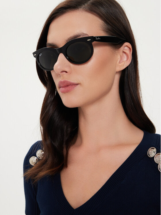 Ochelari de soare Ray-Ban Wayfarer Oval 0RB2242 901/31 Negru
