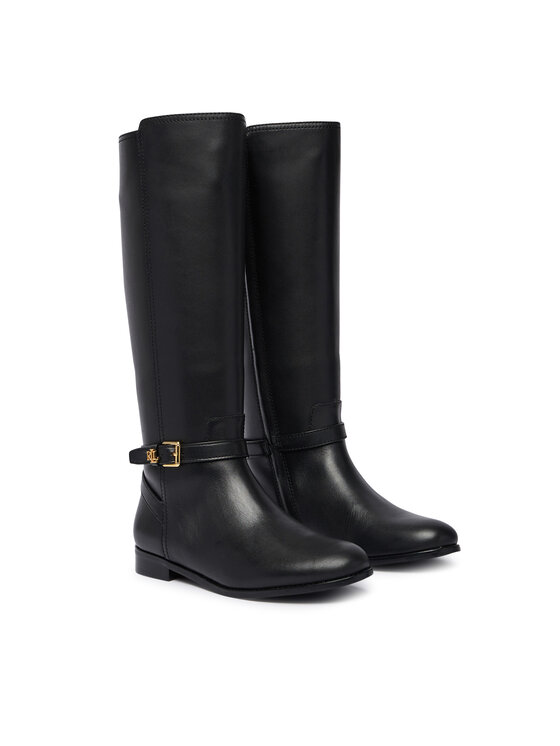 LAUREN RALPH LAUREN Botas de equitación LAUREN RALPH LAUREN Brooke II Calfskin Tall Boot 802974383004 Negro