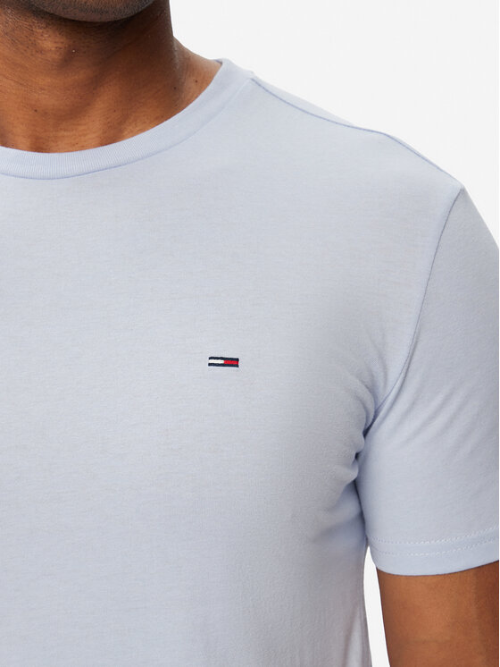 Tommy Jeans Tommy Jeans T-shirt Jaspe DM0DM20363 Svijetlo plava Slim Fit