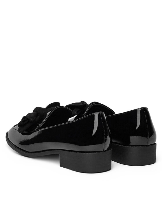 DeeZee Čevlji brez vezalk DeeZee SQ873-1-BLACK PAT Črna