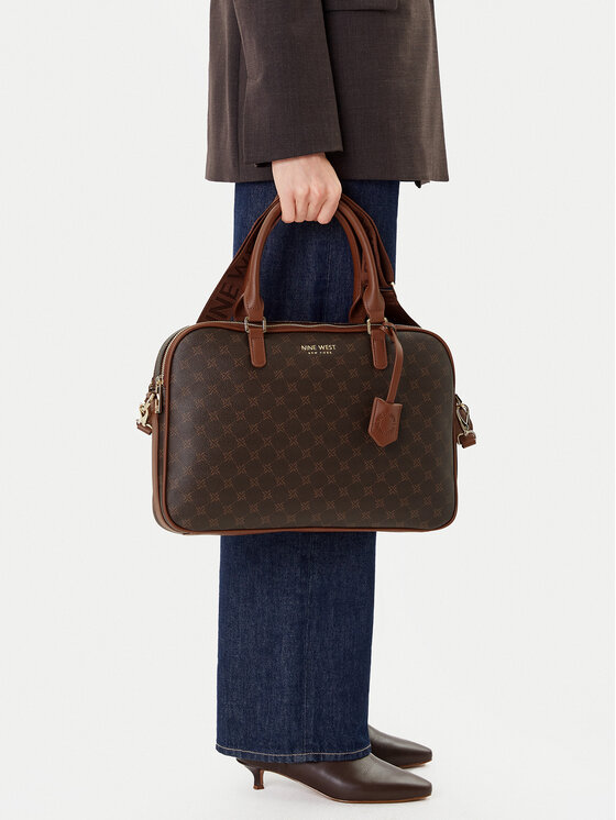 Nine West Brašna na notebook Nine West CEO-NEBRASKA-LDA78172 Hnědá