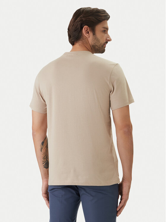 BOSS BOSS Camiseta 50491706 Beis Regular Fit