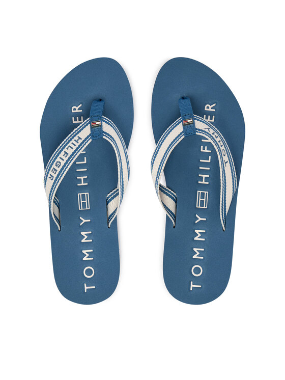 Tommy Hilfiger Infradito Tommy Hilfiger Th Webbing Summer Sandal FW0FW09193 Blu