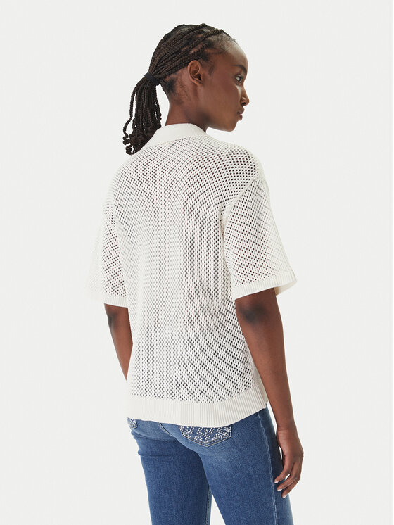 Liu Jo Sport Liu Jo Sport Polo TA6110 MS71G Écru Regular Fit