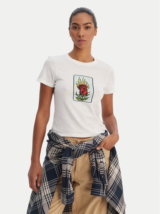 RVCA RVCA Camiseta 23B353502 Blanco Regular Fit