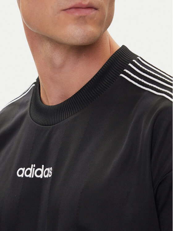 adidas adidas Футболка 90s Stripe JX3068 Чорний Regular Fit