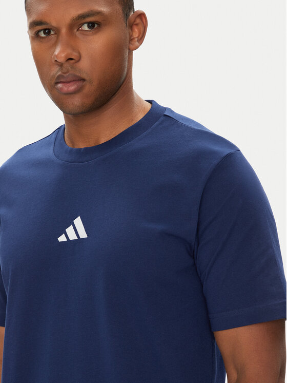 adidas adidas T-shirt Essentials Small Logo JF1093 Tamnoplava Regular Fit