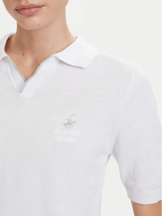 Beverly Hills Polo Club Beverly Hills Polo Club Polo P-SS26W-M550273 Bijela Regular Fit