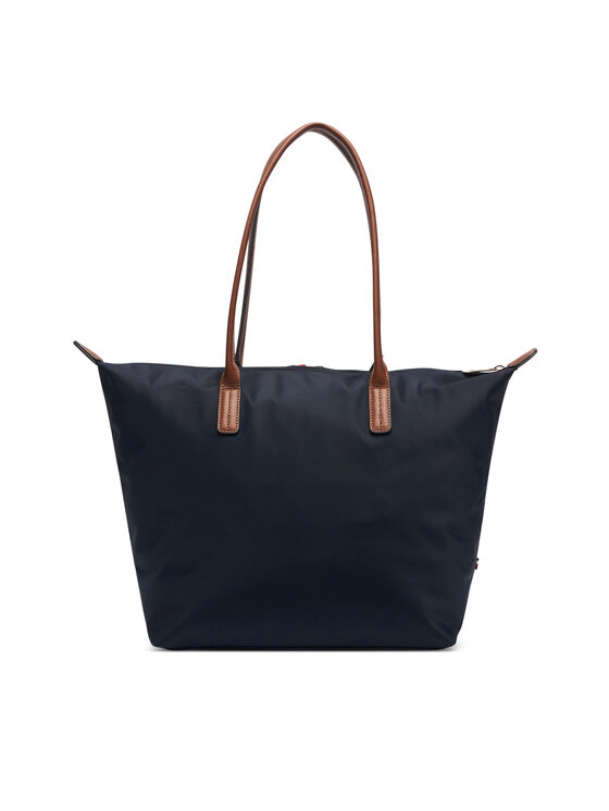 Tommy Hilfiger Torbica Tommy Hilfiger Popette Tote Corp AW0AW19027 Tamnoplava