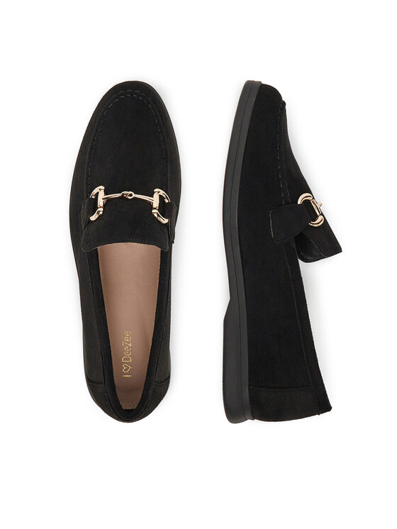 DeeZee Loafersy DeeZee 13-1120-3 Czarny