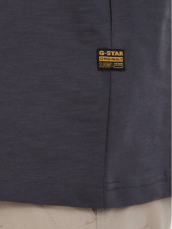 G-Star Raw G-Star Raw Camiseta Slub D28889-E512 Gris oscuro Relaxed Fit