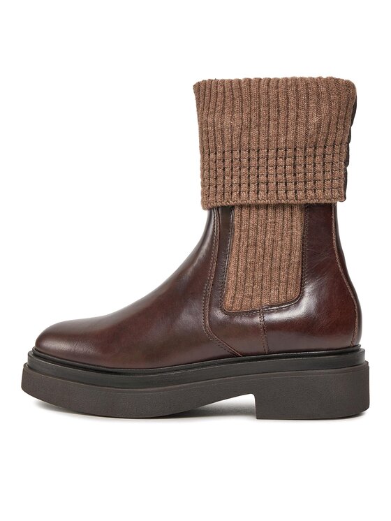 Gant Členková obuv s elastickým prvkom Gant Zandrin Chelsea 27551382 Hnedá