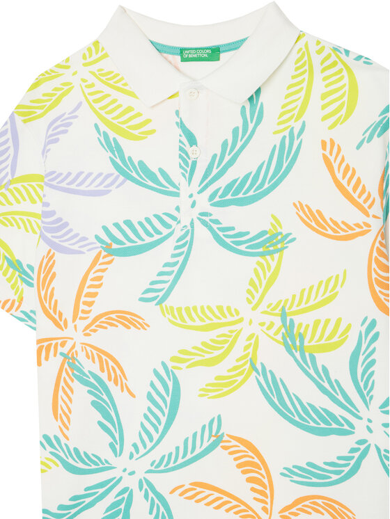 United Colors Of Benetton United Colors Of Benetton Polo 36Y4C301W Έγχρωμο Regular Fit