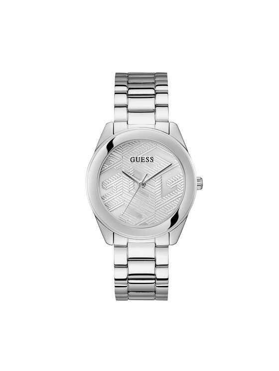 Guess Ρολόι γυναικείο Guess Cubed GW0606L1 Ασημί