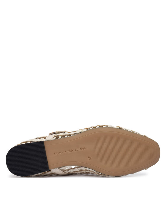 Tommy Hilfiger Balerinke Tommy Hilfiger Mary Jane Ballerinas FW0FW09244 Krem