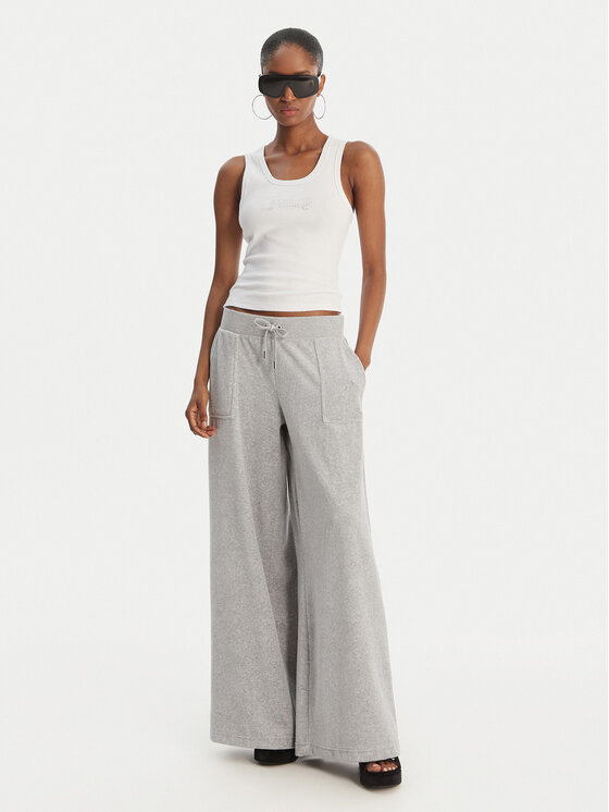 Juicy Couture Juicy Couture Pantaloni da tuta Yuka JCBBJ225803 Grigio Wide Leg