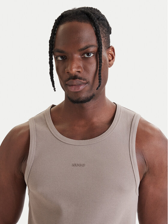 HUGO HUGO Camiseta sin mangas Dapota 50563744 Marrón Slim Fit