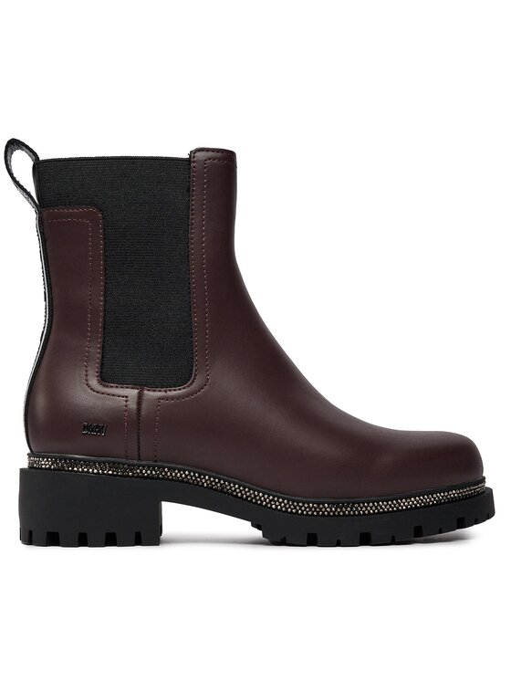 DKNY Botki DKNY RICK Bordowy