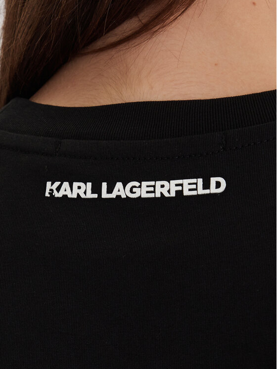 KARL LAGERFELD KARL LAGERFELD Marškinėliai A1W17129 Juoda Regular Fit