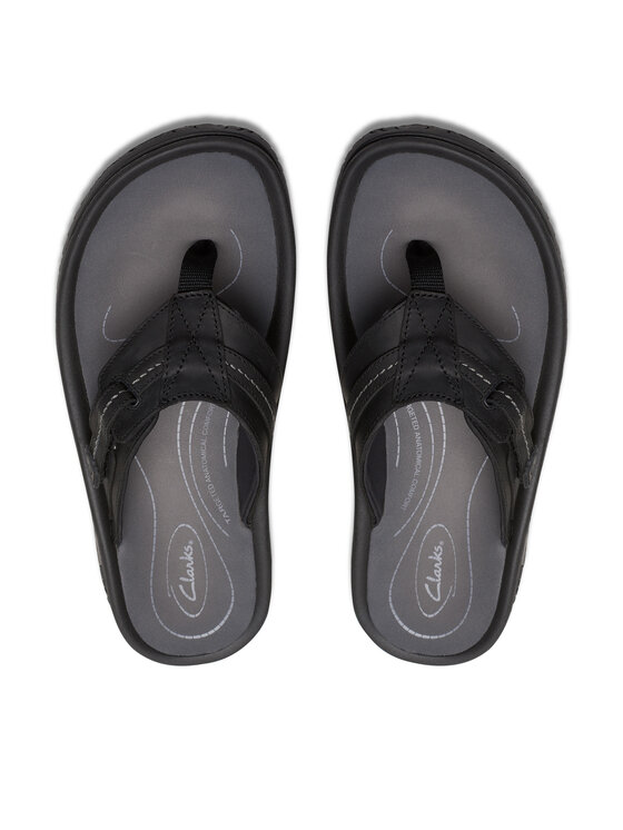 Clarks В'єтнамки Clarks Wesley Sun 26176988 Чорний