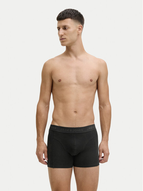Jack & Jones Jack & Jones Набір боксерські шорти та шкарпетки Trent Giftbox 12285126 Чорний