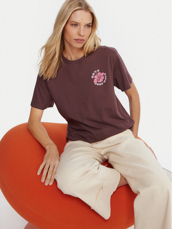 Roxy Roxy Camiseta Hangloose The Sky ERJZT06020 Violeta Regular Fit