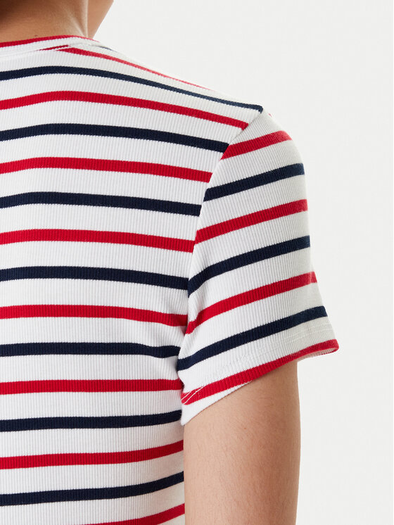 Tommy Jeans Tommy Jeans Póló Essential DW0DW17383 Színes Slim Fit