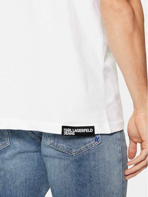 Karl Lagerfeld Jeans Karl Lagerfeld Jeans Футболка A1M17002 Білий Regular Fit