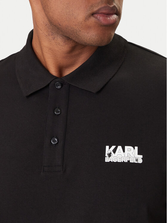 KARL LAGERFELD KARL LAGERFELD Polo 745780 500235 Negro Regular Fit