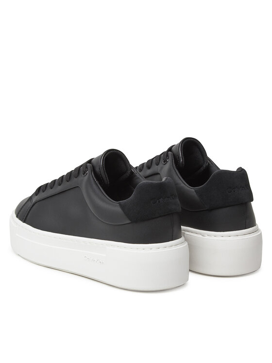 Calvin Klein Laisvalaikio batai Calvin Klein Ff Cupsole Lace Up Lth HW0HW02570 Juoda