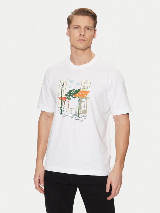 Jack & Jones Jack & Jones T-shirt Machester 12273549 Bijela Relaxed Fit
