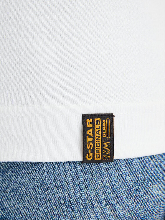 G-STAR G-STAR Póló Gs-01 D29291-D709 Fehér Relaxed Fit