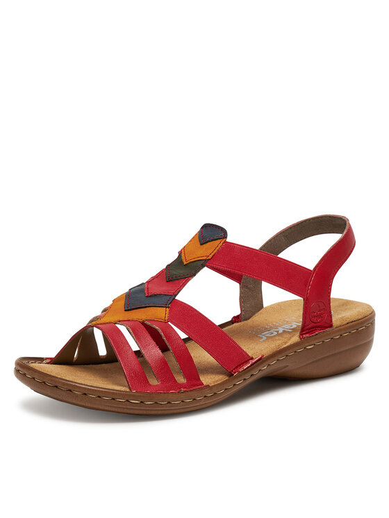 Rieker Sandali Rieker 60804-33 Rosso