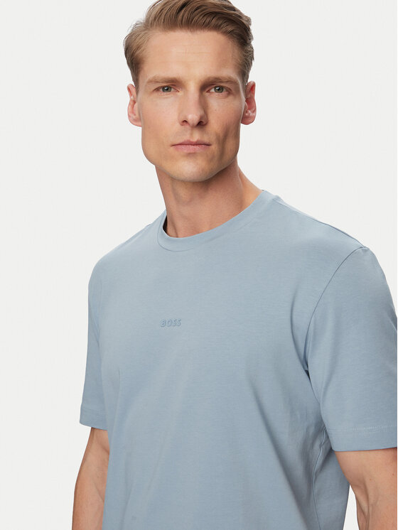 BOSS BOSS Camiseta Tchup 50473278 Azul claro Relaxed Fit