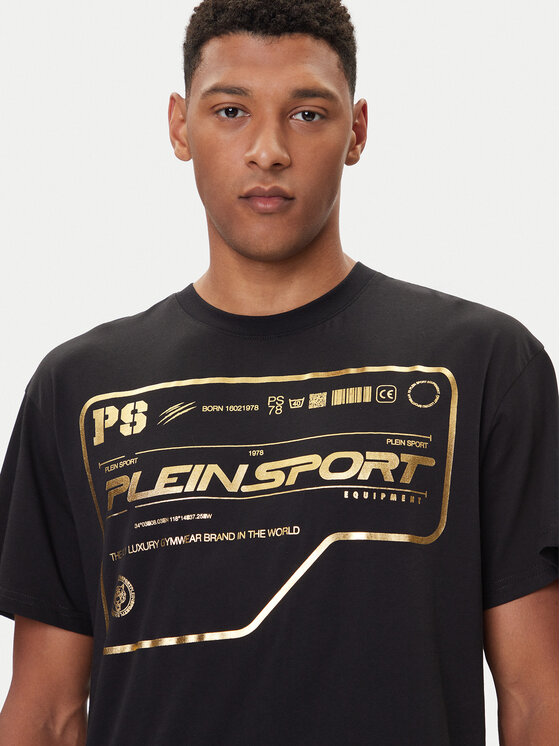 Plein Sport Plein Sport Футболка FAEC MTK8373 STE001N Чорний Loose Fit
