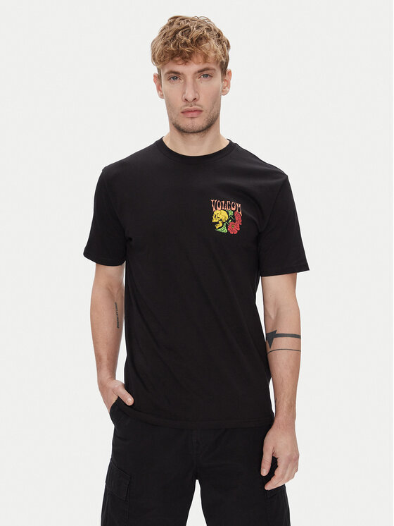 Volcom Volcom Marškinėliai Tooflow A3512551 Juoda Classic Fit
