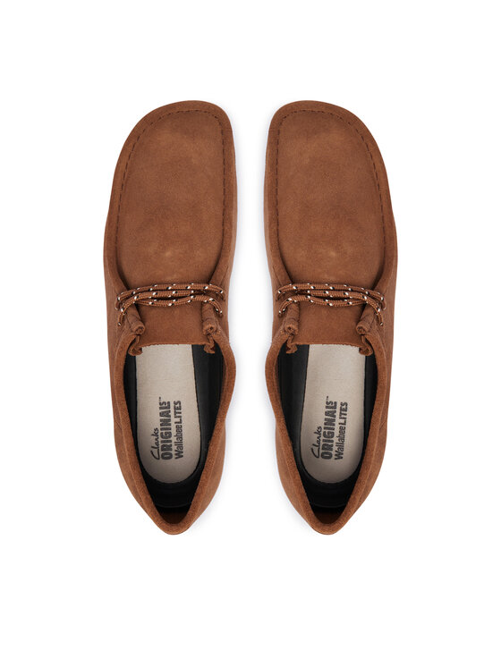 Clarks Туфлі Clarks Wallabee Lite 26327580 Коричневий