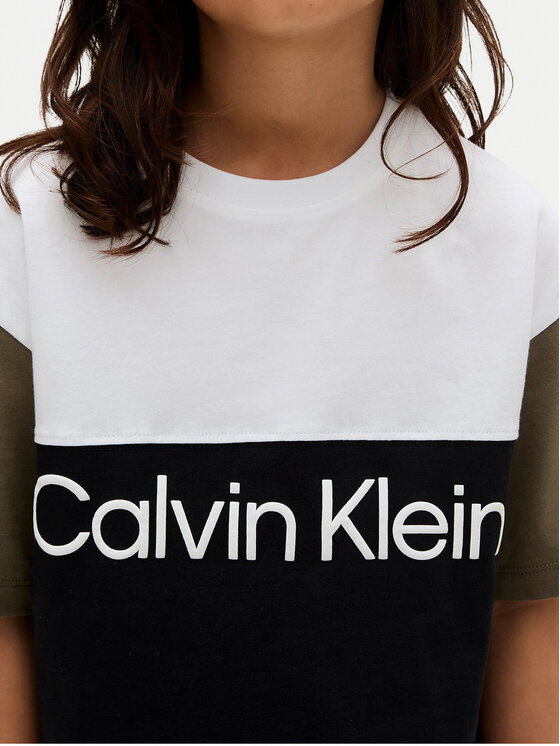 Calvin Klein Jeans Calvin Klein Jeans Marškinėliai Blocking IB0IB02528 D Juoda Relaxed Fit