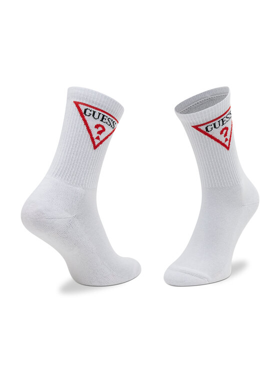 Guess Șosete lungi Guess Ellen Sport Socks V2GZ00 ZZ00I r.OS Alb